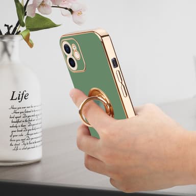 iPhone 12 Cover Etui Case (Grøn)