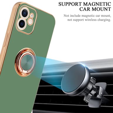 iPhone 12 Cover Etui Case (Grøn)