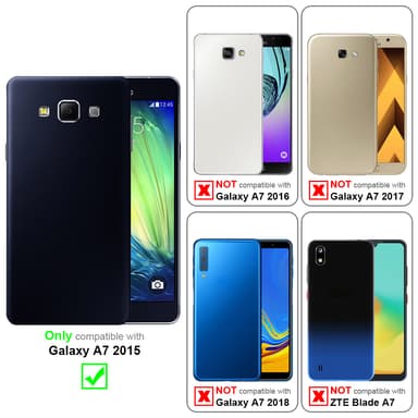 Samsung Galaxy A7 2015 Cover Etui Case (Blå)