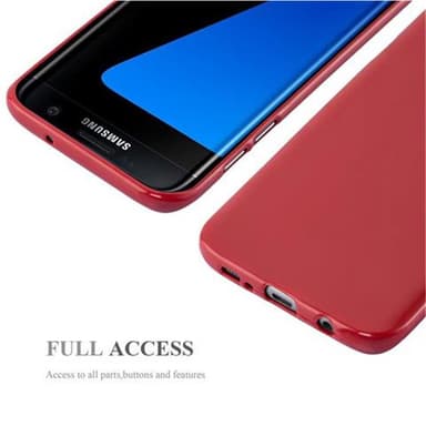 Samsung Galaxy S7 EDGE Etui Case Cover (Rød)