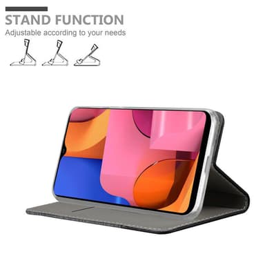 Samsung Galaxy A21 Pungetui Cover Case (Grå)
