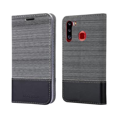 Samsung Galaxy A21 Pungetui Cover Case (Grå)