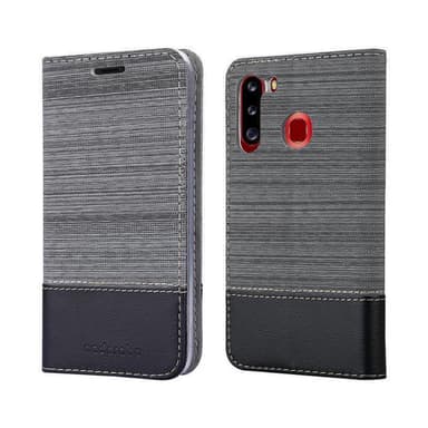 Samsung Galaxy A21 Pungetui Cover Case (Grå)
