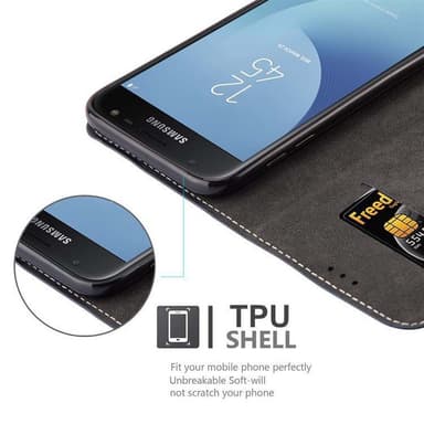 Samsung Galaxy J7 2017 Etui Case Cover (Blå)