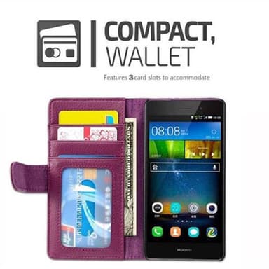Huawei P8 LITE 2015 Pungetui Cover (Lilla)