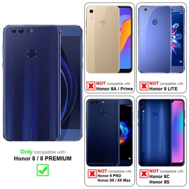 Honor 8 / 8 PREMIUM Pungetui Cover Case (Grå)