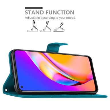 Oppo A94 5G Pungetui Cover Case (Blå)