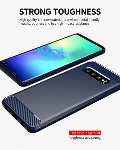 Samsung Galaxy S10 4G Cover TPU Etui (Blå)