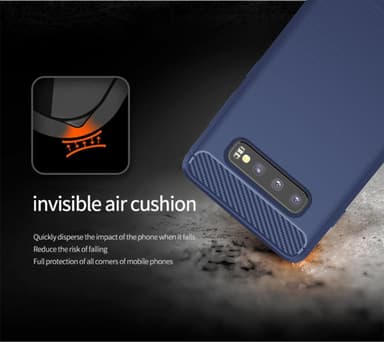 Samsung Galaxy S10 4G Cover TPU Etui (Blå)