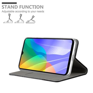 Huawei Y6P Pungetui Cover Case (Grå)