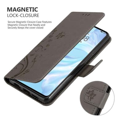 Huawei P30 Pungetui Cover Case (Grå)