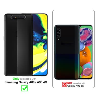 Samsung Galaxy A80 / A90 4G Pungetui Flip Cover (Sort)