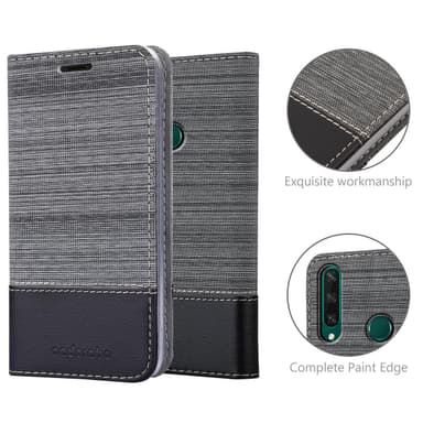 Huawei Y6P Pungetui Cover Case (Grå)