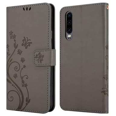 Huawei P30 Pungetui Cover Case (Grå)