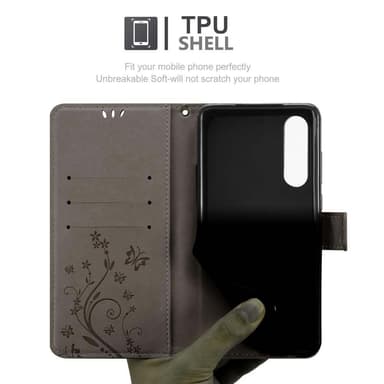 Huawei P30 Pungetui Cover Case (Grå)