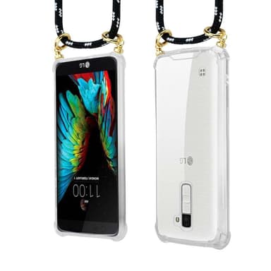 LG K10 2016 Etui Cover Kæde (Sort)