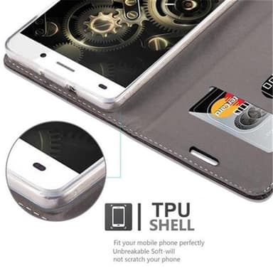 Huawei P8 LITE 2015 Pungetui Cover Case (Grå)