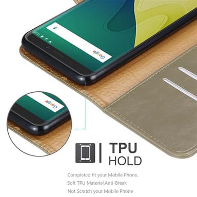 Cover WIKO VIEW XL Etui Case (Brun)