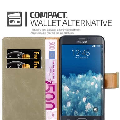Cover Samsung Galaxy NOTE EDGE Etui Case (Brun)