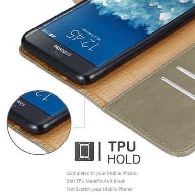 Cover Samsung Galaxy NOTE EDGE Etui Case (Brun)