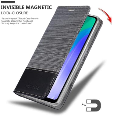 Huawei Y6P Pungetui Cover Case (Grå)
