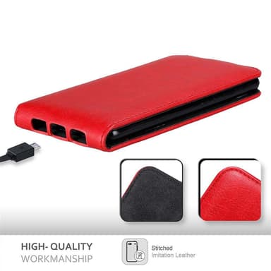 Huawei P9 LITE 2016 / G9 LITE Pungetui Flip Cover (Rød)