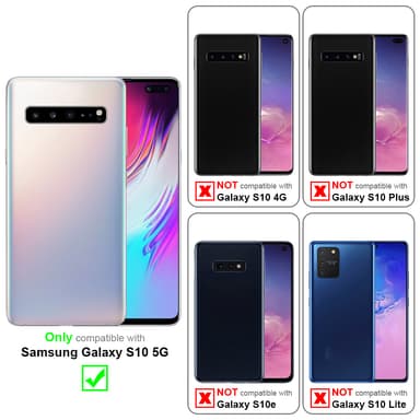 Samsung Galaxy S10 5G Pungetui Cover Case (Blå)