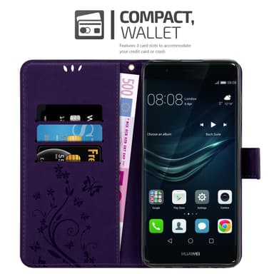 Huawei P9 PLUS Pungetui Cover Case (Lilla)