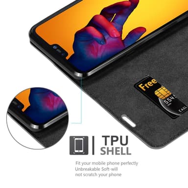 Huawei P20 LITE 2018 / NOVA 3E Cover Etui Case (Grå)