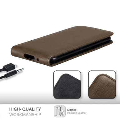 Blackberry Q10 Pungetui Flip Cover (Brun)