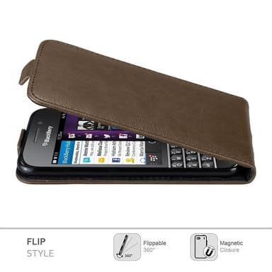 Blackberry Q10 Pungetui Flip Cover (Brun)