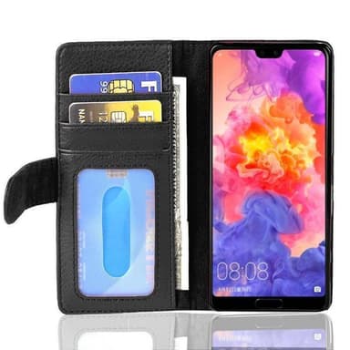 Huawei P20 Pungetui Cover (Sort)