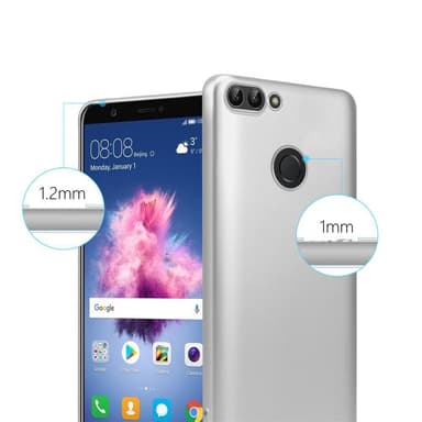 Huawei P SMART 2018 / Enjoy 7S Cover Etui Case (Sølv)