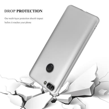 Huawei P SMART 2018 / Enjoy 7S Cover Etui Case (Sølv)