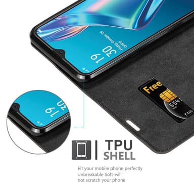 Oppo A12 Cover Etui Case (Brun)