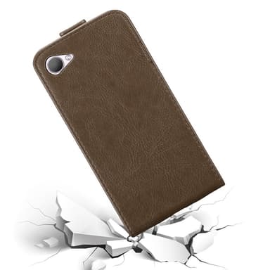 HTC Desire 12 Pungetui Flip Cover (Brun)