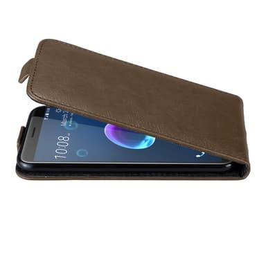 HTC Desire 12 Pungetui Flip Cover (Brun)