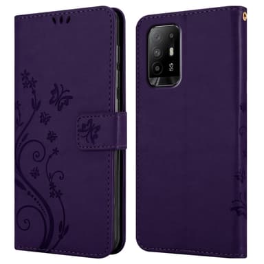 Oppo A94 5G Pungetui Cover Case (Lilla)