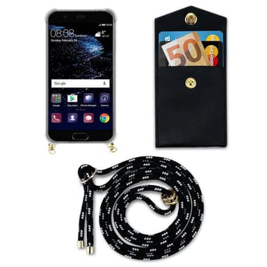 Huawei P10 Etui Cover Kæde (Sort)