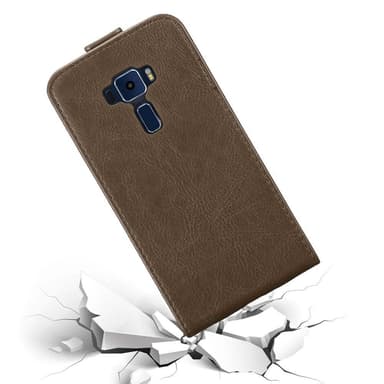 Asus ZenFone 3 (5.2 tomme) Pungetui Flip Cover (Brun)