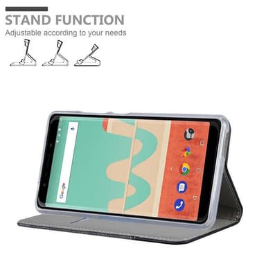 WIKO VIEW GO Pungetui Cover Case (Grå)