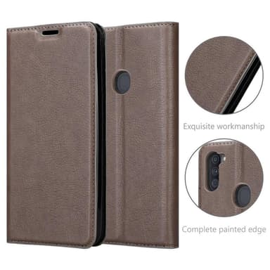 Samsung Galaxy A11 / M11 Cover Etui Case (Brun)