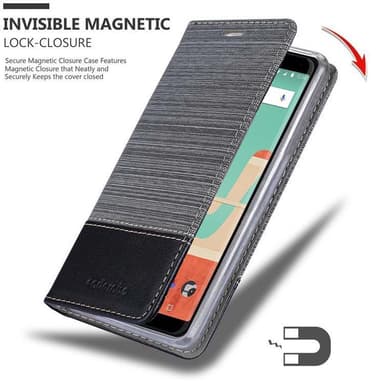 WIKO VIEW GO Pungetui Cover Case (Grå)
