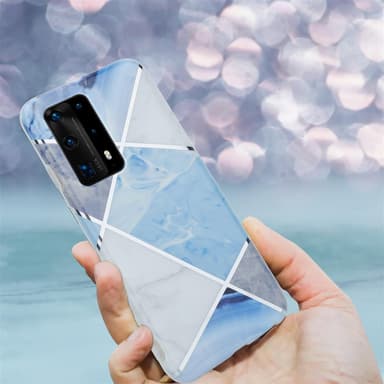 Huawei P40 PRO / P40 PRO+ Pungetui Cover Case (Blå)