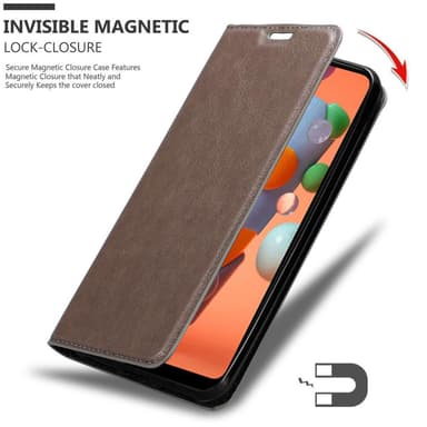 Samsung Galaxy A11 / M11 Cover Etui Case (Brun)