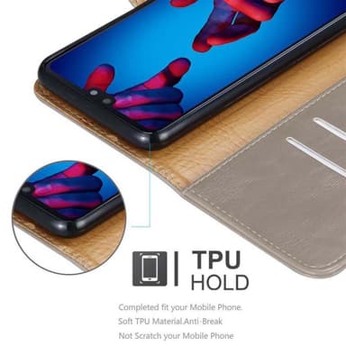 Cover Huawei P20 Etui Case (Brun)