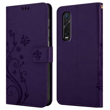 Oppo FIND X2 Pungetui Cover Case (Lilla)