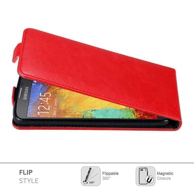 Samsung Galaxy NOTE 3 NEO Pungetui Flip Cover (Rød)