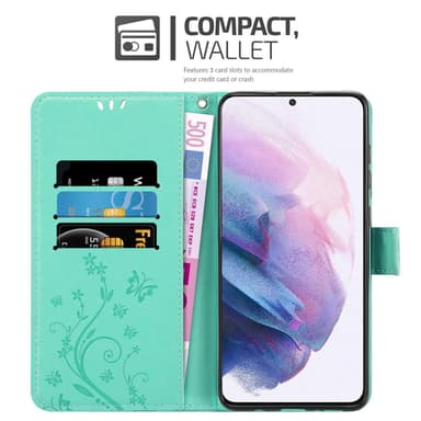 Samsung Galaxy S21 PLUS Pungetui Cover Case (Turkis)