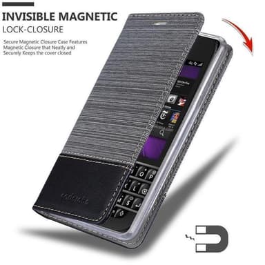 Blackberry Q10 Pungetui Cover Case (Grå)